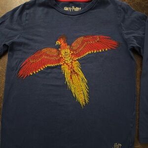 Mini-Boden Harry Potter Fawkes Superstitch Shirt size 9-10